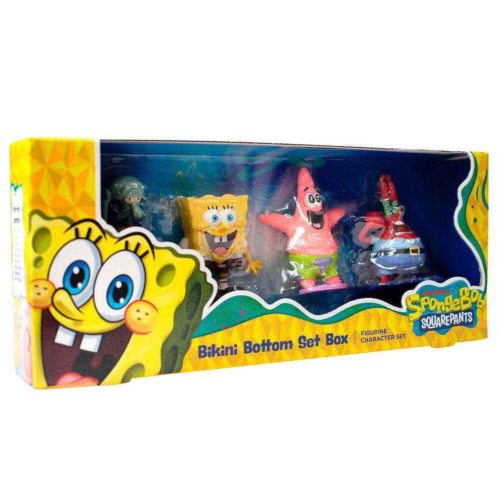 Svampe Bob pakke med 4 figurer