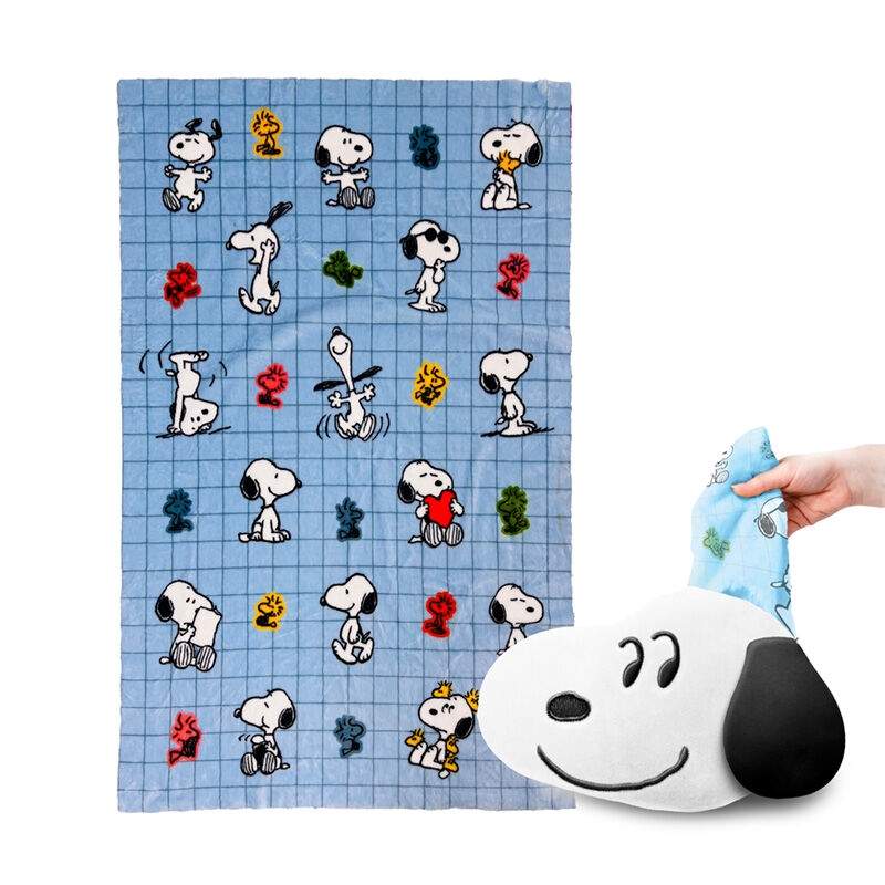 Peanuts Snoopy & Woodstock 2-i-1 kudde och resefilt | Hem & Hobby | Pryloteket