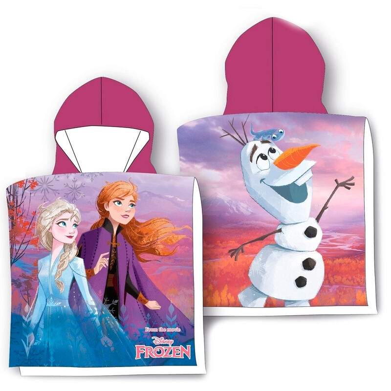 Disney Frozen -puuvillainen ponchopyyhe