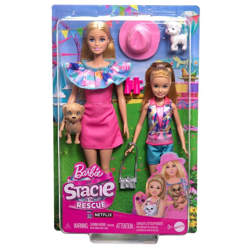 Barbie Stacie to the Rescue -nukkepakkaus, 2 nukkea