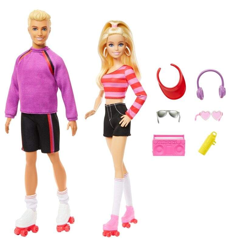 Barbie-nukkepaketti, 2 Barbie- ja Ken Skaters -nukkea