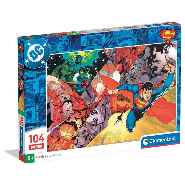 DC Comics Superman-puslespil 104 brikker