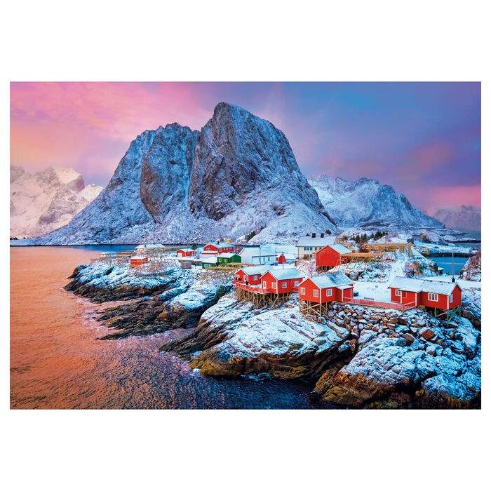 Hamnoy Village -palapeli 500 palaa