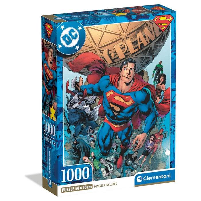 DC Comics Superman-puslespil 1000 brikker