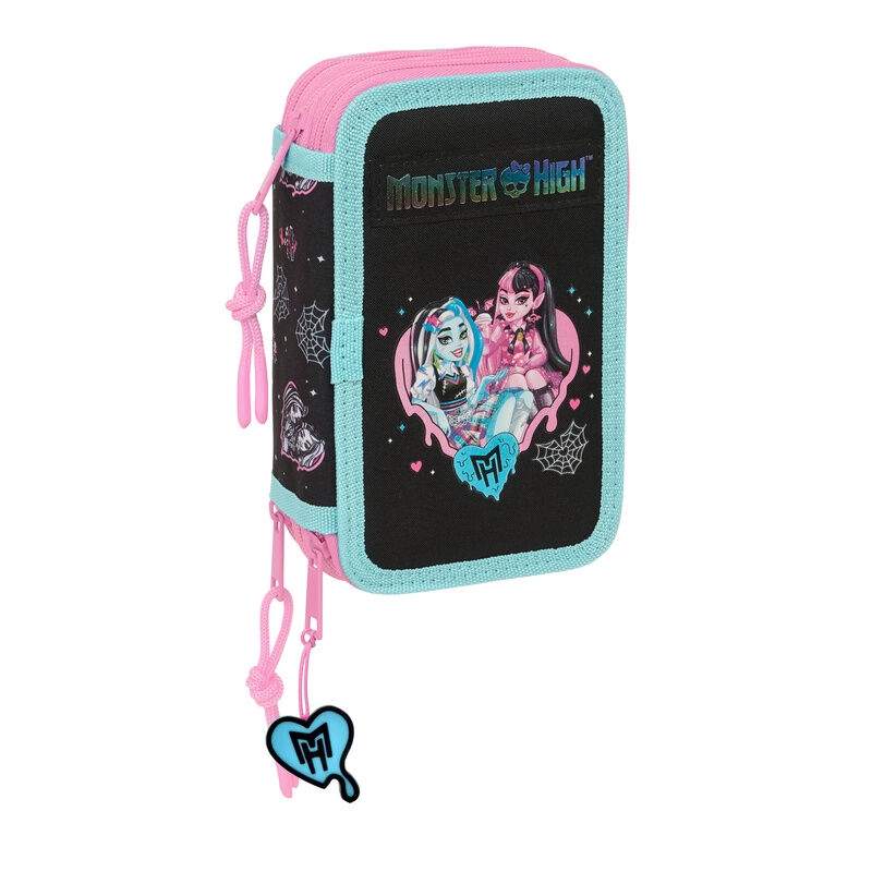 Monster High tredobbelt penalhus 37 stk.