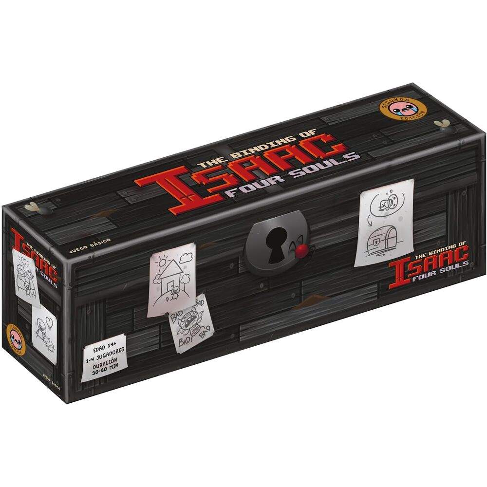 Spansk brætspil "The Binding of Isaac" med fire sjæle
