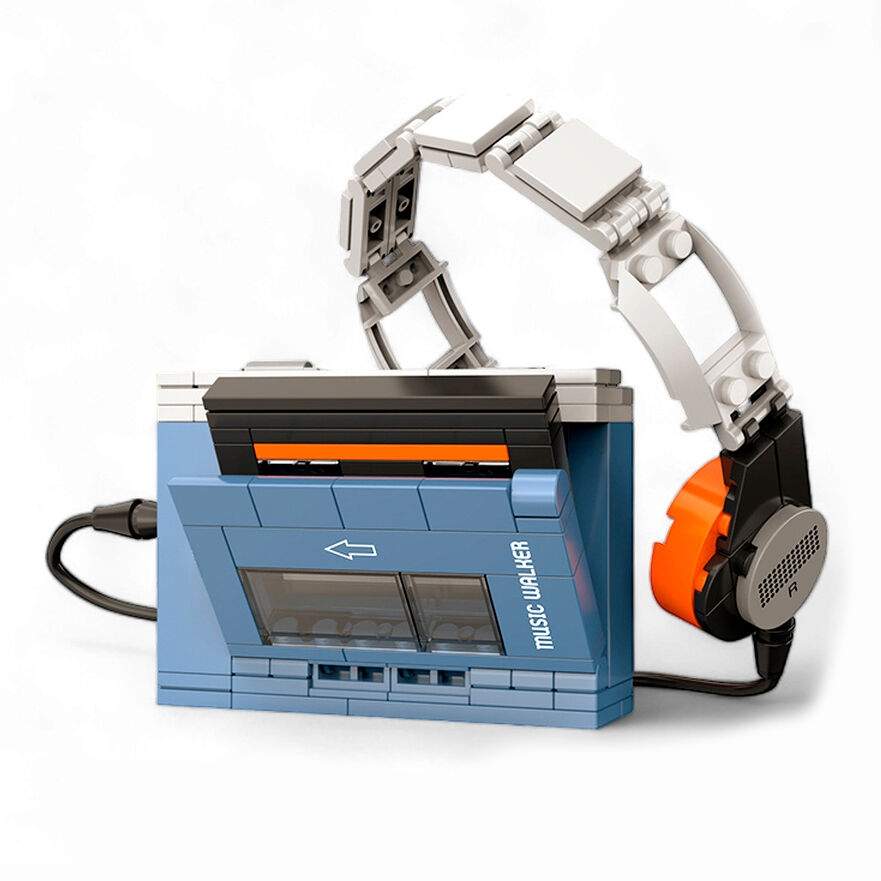 Bærbart kassettebåndoptager byggesæt 156 dele