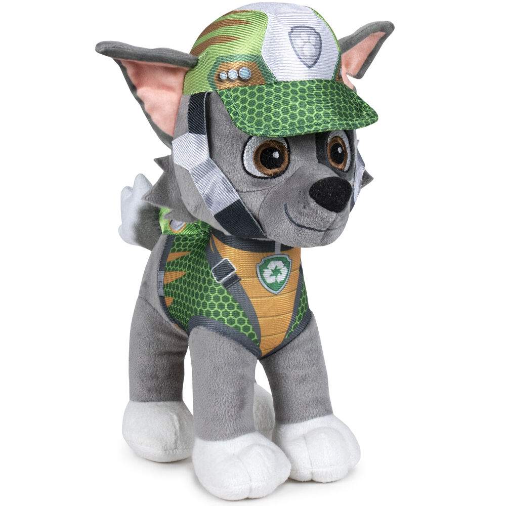 Paw Patrol Dino Rescue Rocky plyschleksak 27 cm | Hem & Hobby | Pryloteket