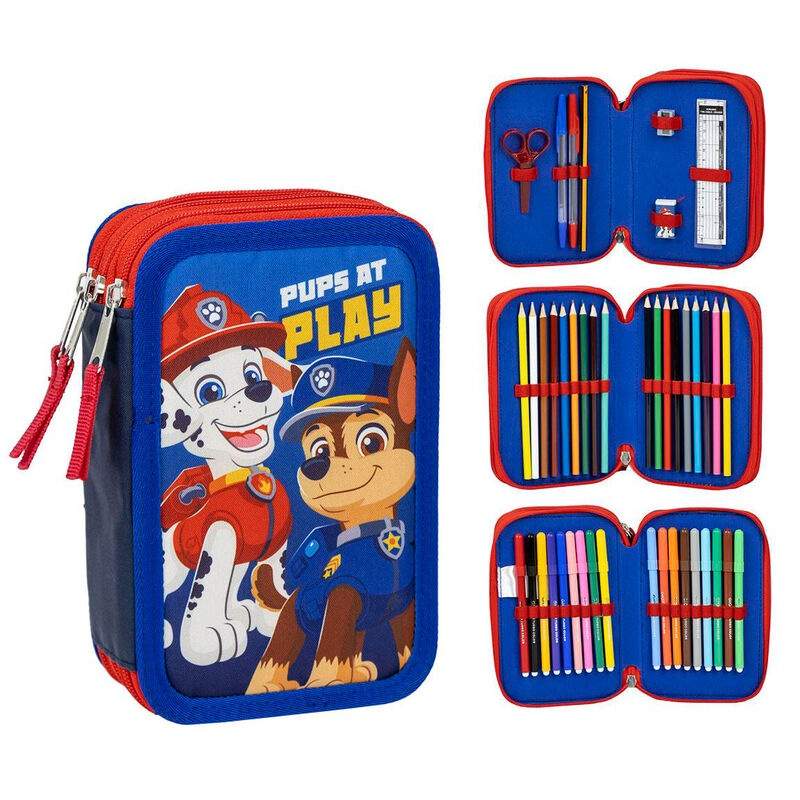 Paw Patrol tredobbelt penalhus