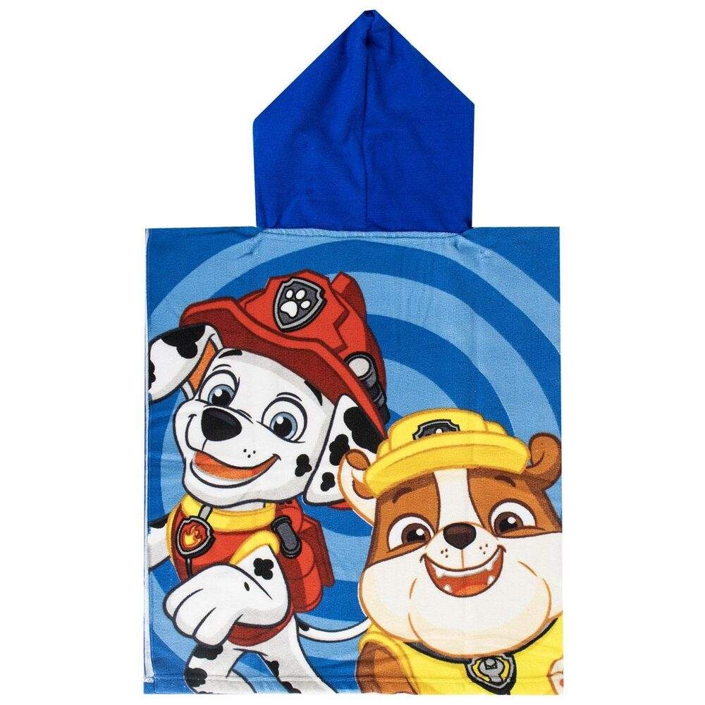Paw Patrol mikrofiber poncho strandhåndklæde