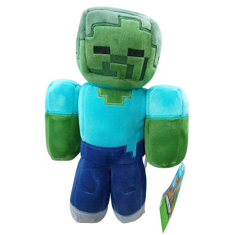 Minecraft Zombie plyslegetøj 30 cm
