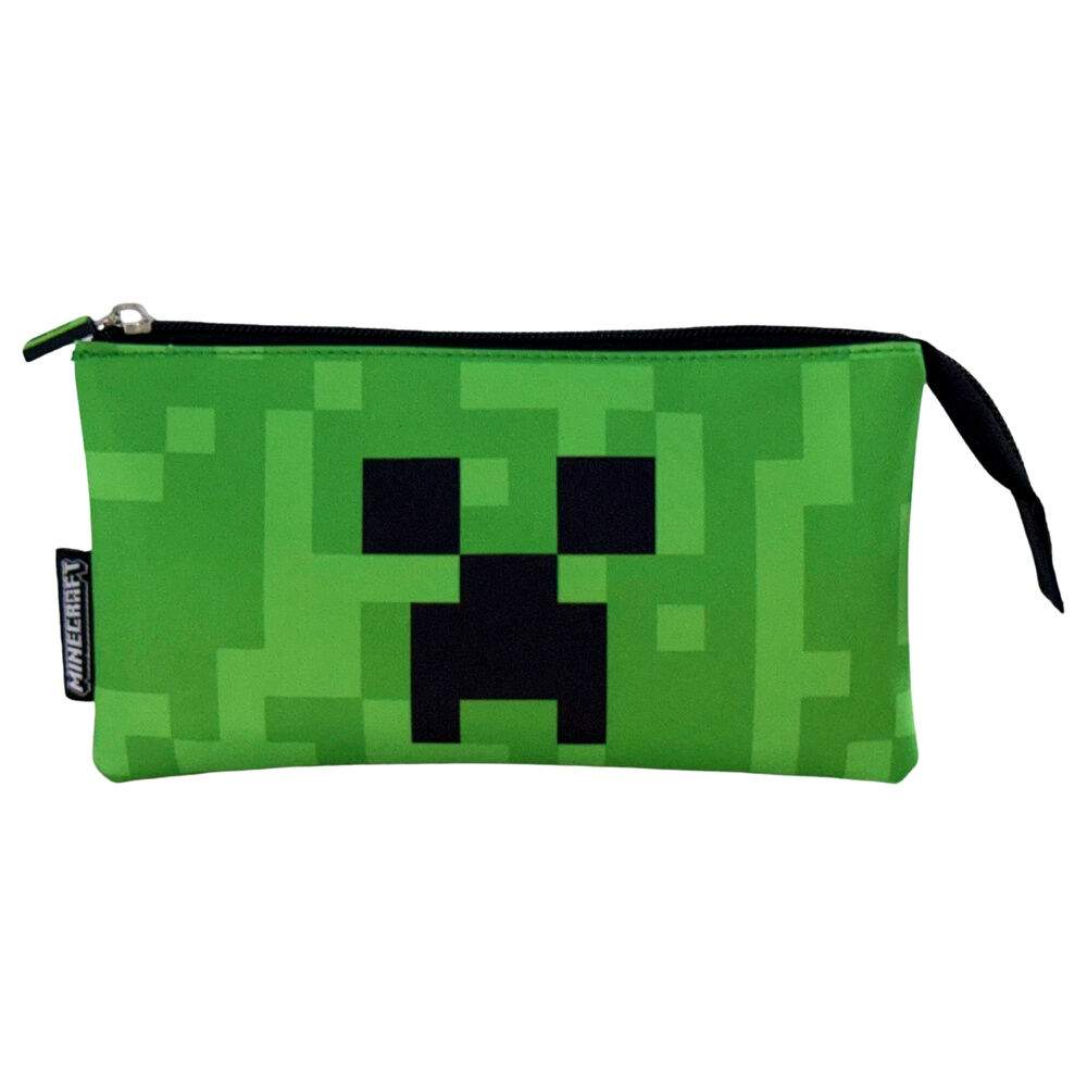 Minecraft Face trippelpennfodral | Hem & Hobby | Pryloteket