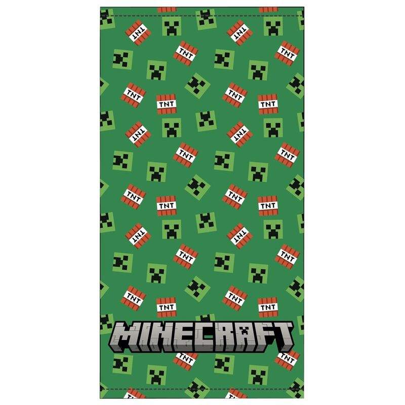 Minecraft-mikrokuituinen rantapyyhe