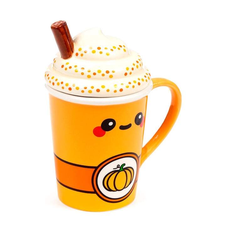 Foodiemals Latte græskarkrus med låg 325ml