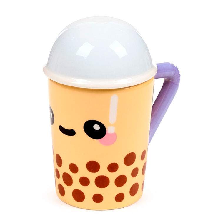 Foodiemals boba bubbelte-mugg med lock 300ml | Hem & Hobby | Pryloteket
