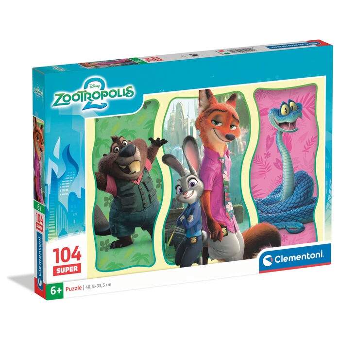 Zootopia 2 -palapeli 104 palaa
