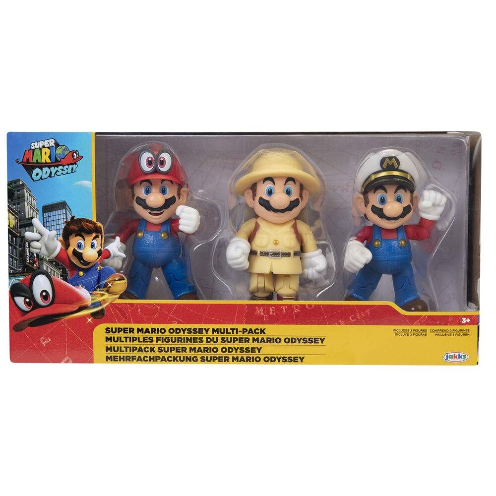 Nintendo Super Mario-sæt med 3 figurer, 10 cm
