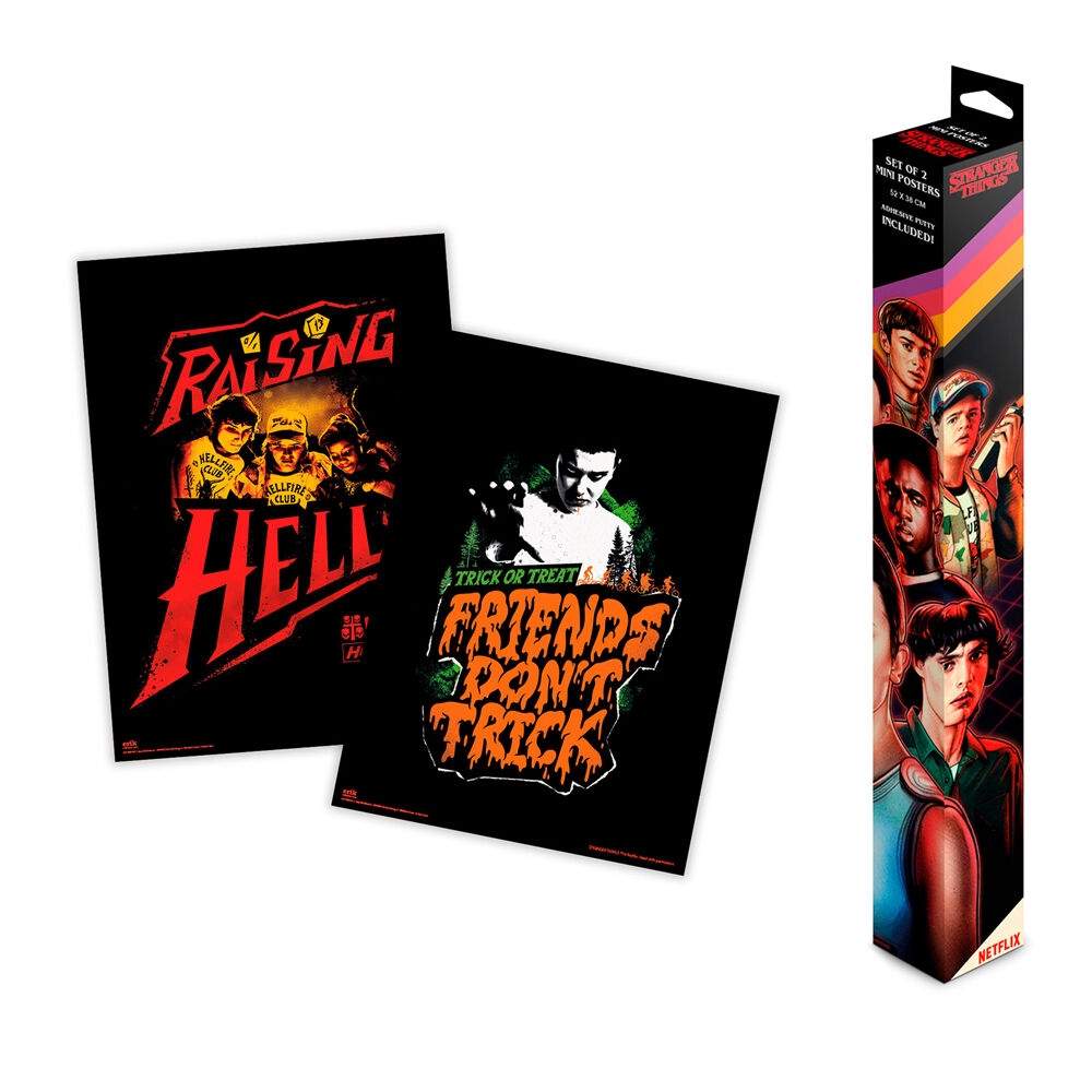 Stranger Things sæt 2 mini plakater