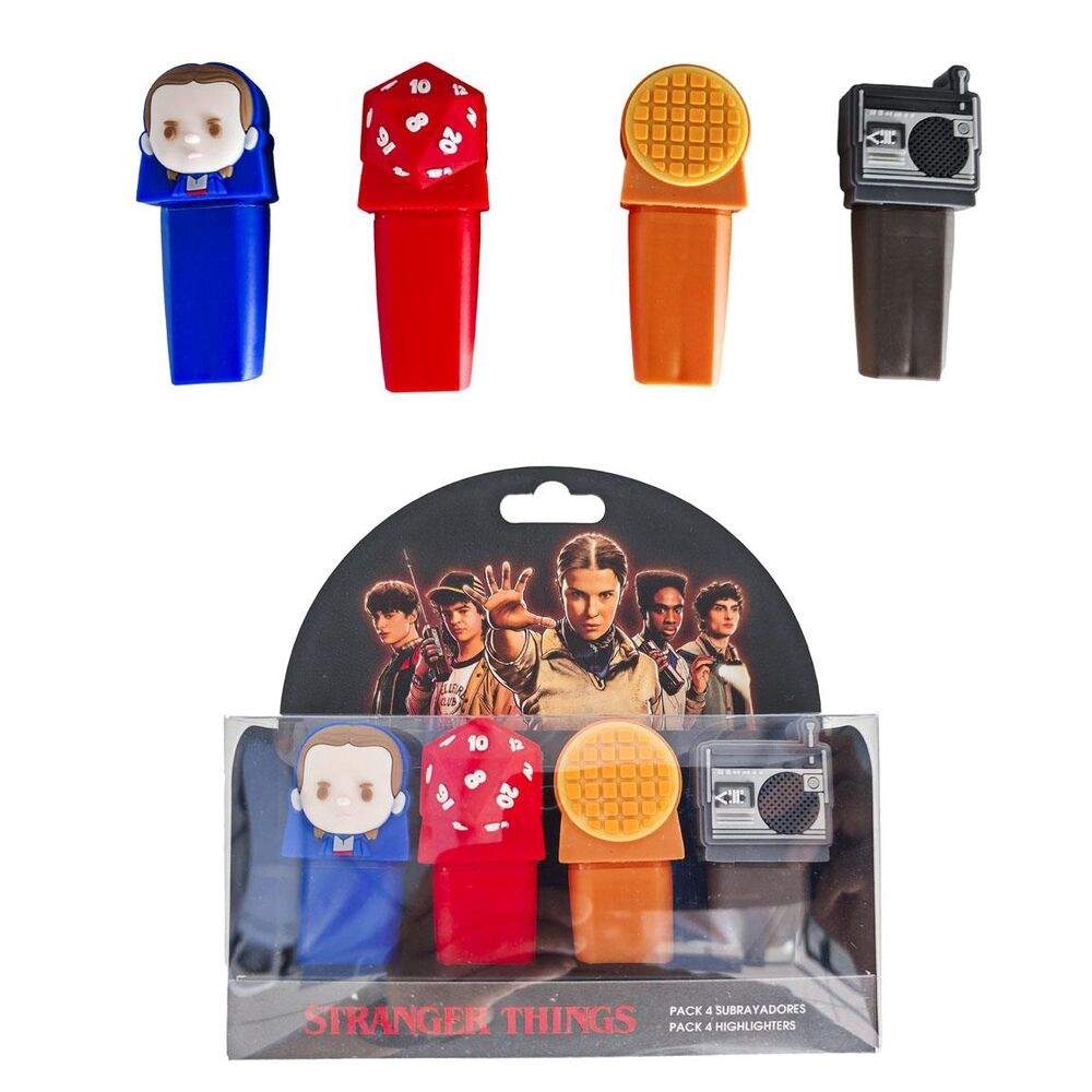 Stranger Things-pakke med 4 overstregningstuscher