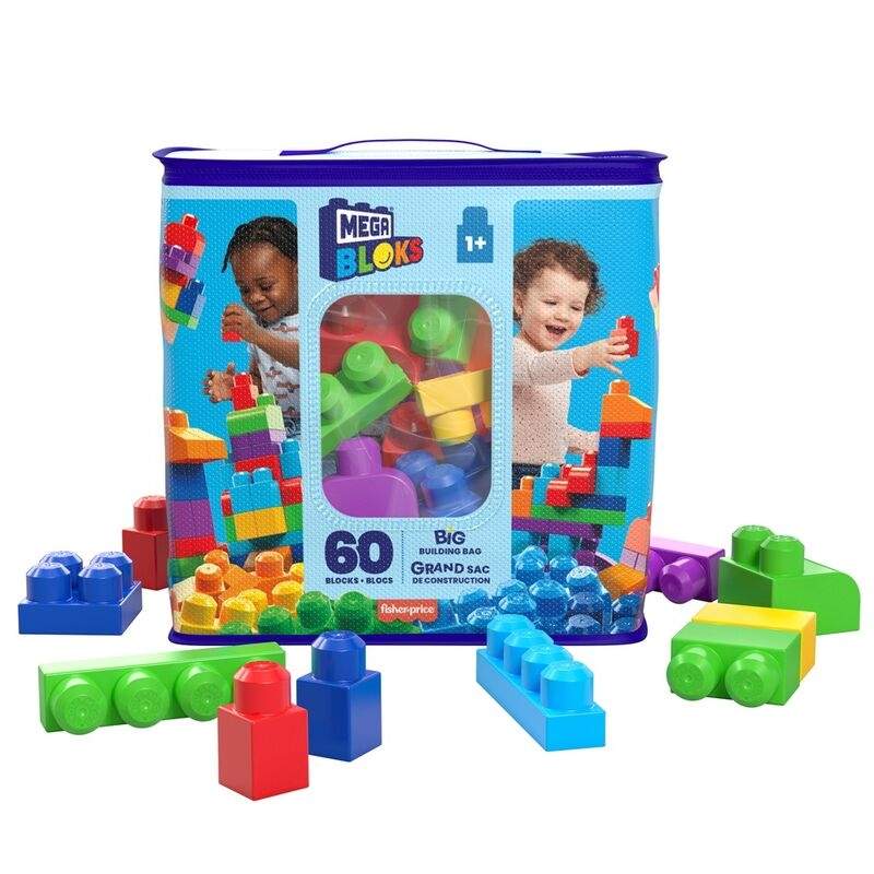 Mega Bloks sininen pussi 60 kpl