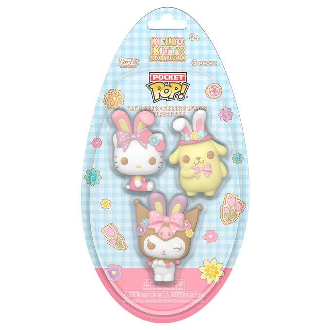 Pocket POP Æggeblister 3 figurer Hello Kitty og venner