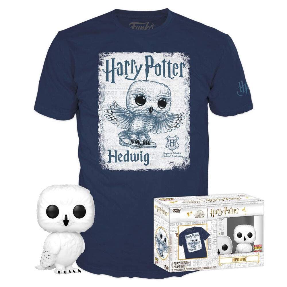 Sæt figur POP & T-shirt Harry Potter Hedwig
