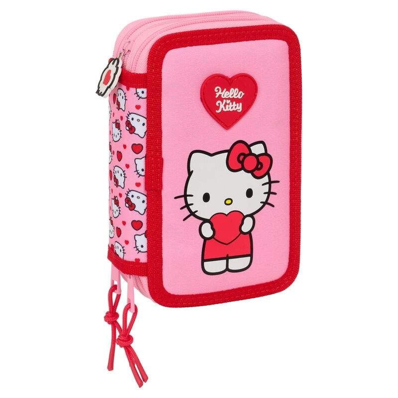 Hello Kitty tredobbelt penalhus 37 stk.