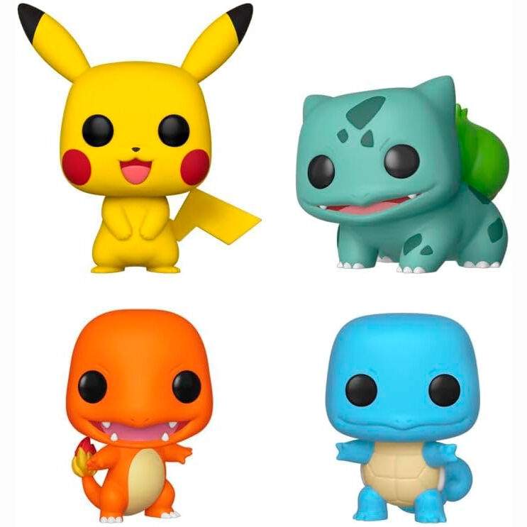 POP-pakke med 4 figurer Pokémon Starters Exclusive