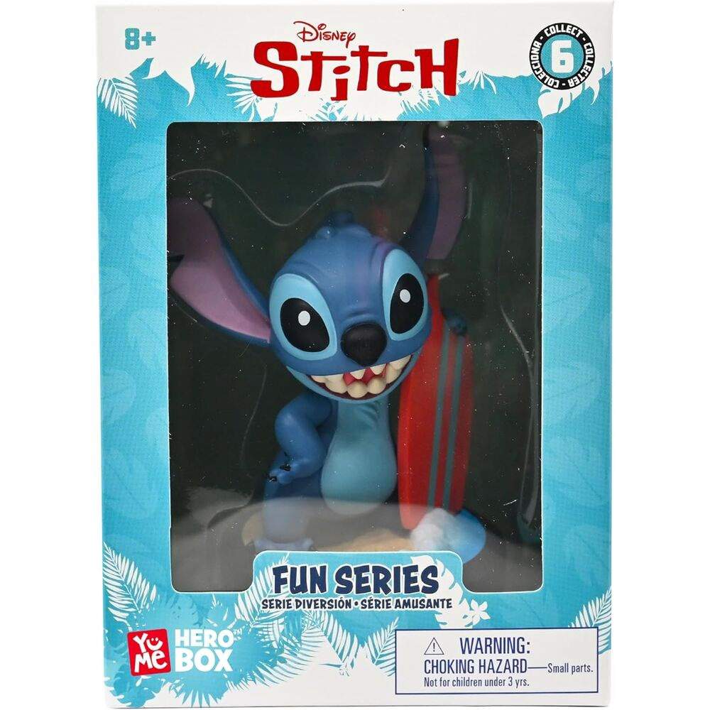 Disney Stitch Hero Box Surfer Stitch figur 8 cm