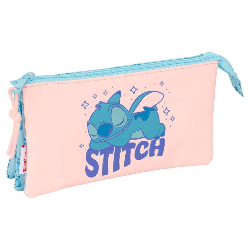 Disney Stitch Ohana tredobbelt penalhus