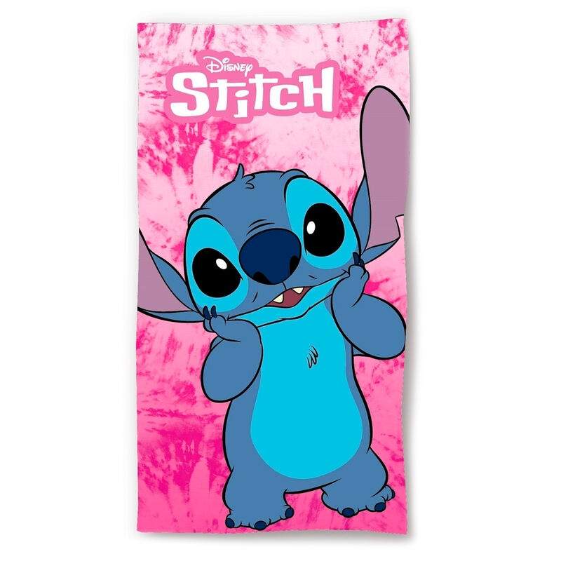 Disney Stitch Rosa strandhandduk i mikrofiber | Hem & Hobby | Pryloteket