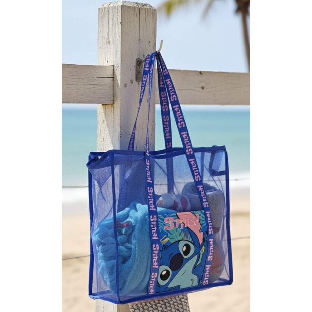 Disney Stitch strandtaske i net