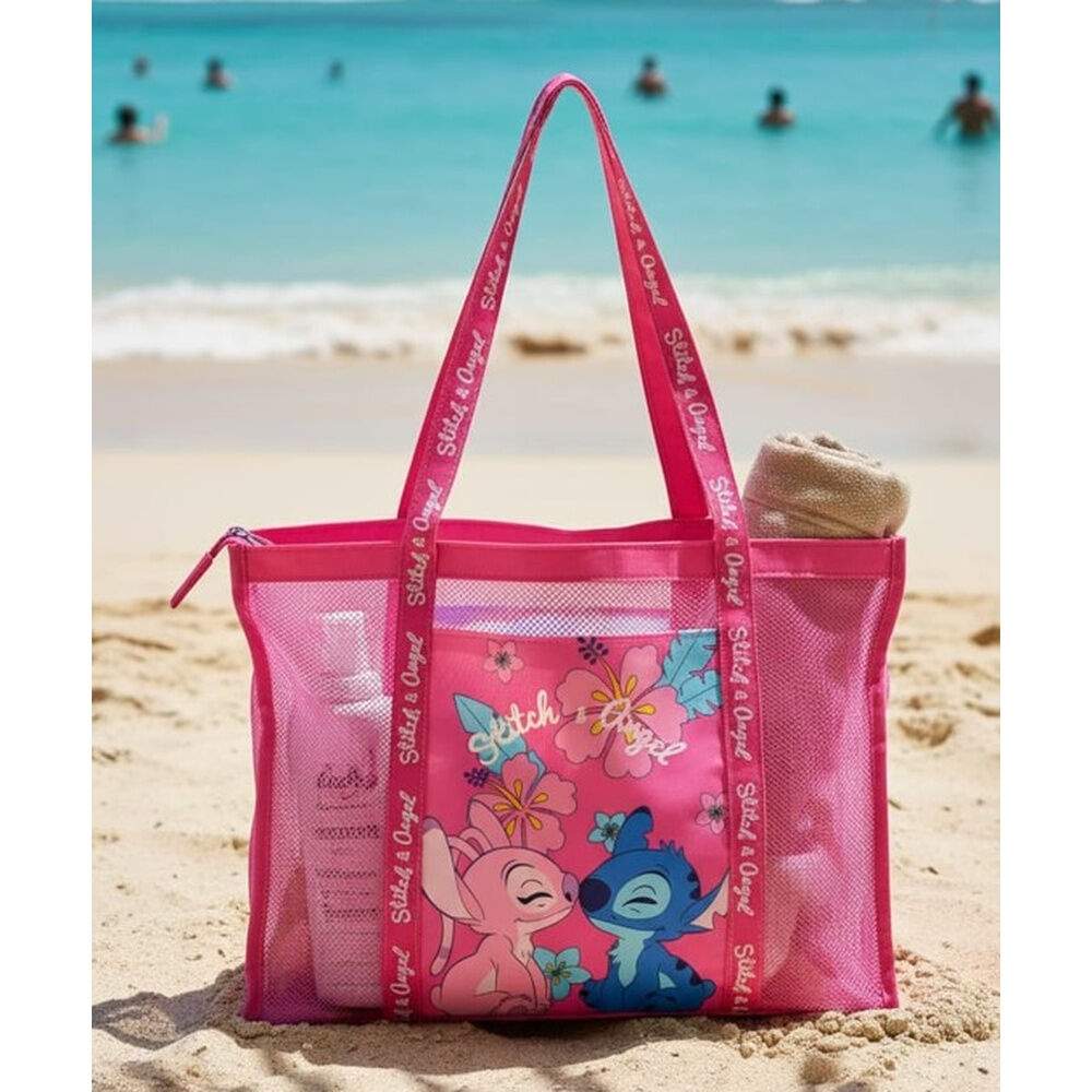 Disney Stitch & Angel strandväska i mesh | Hem & Hobby | Pryloteket