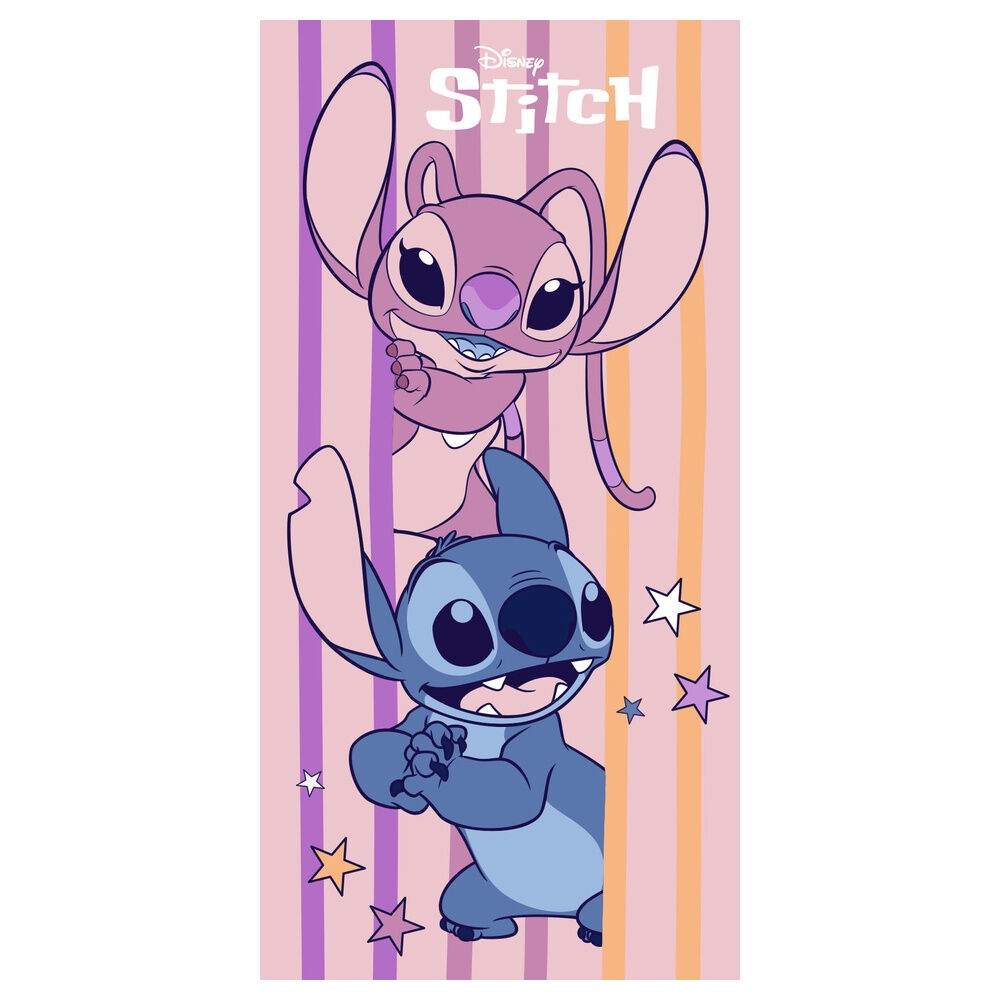 Disney Stitch & Angel mikrofiber strandhåndklæde