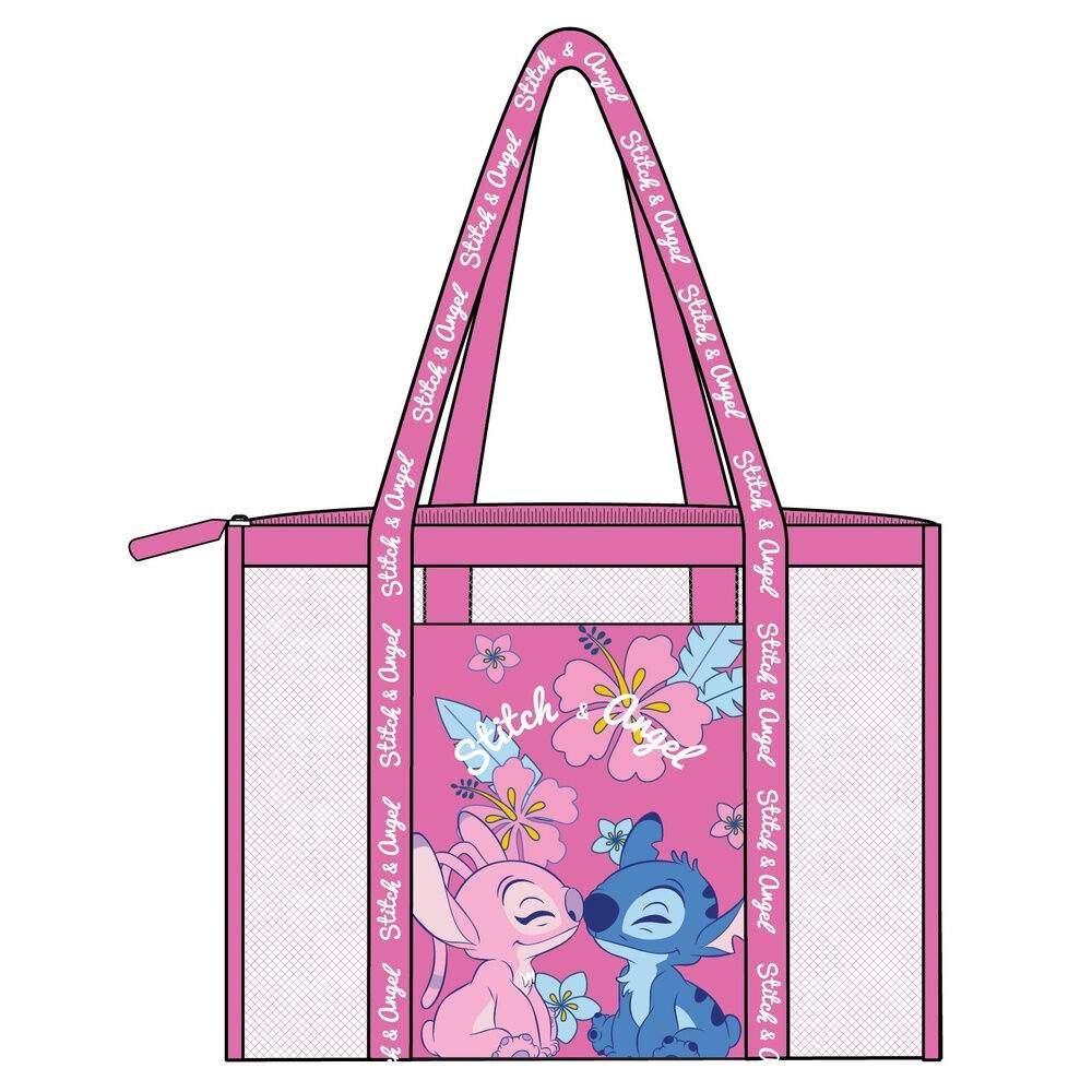 Disney Stitch & Angel strandtaske i net