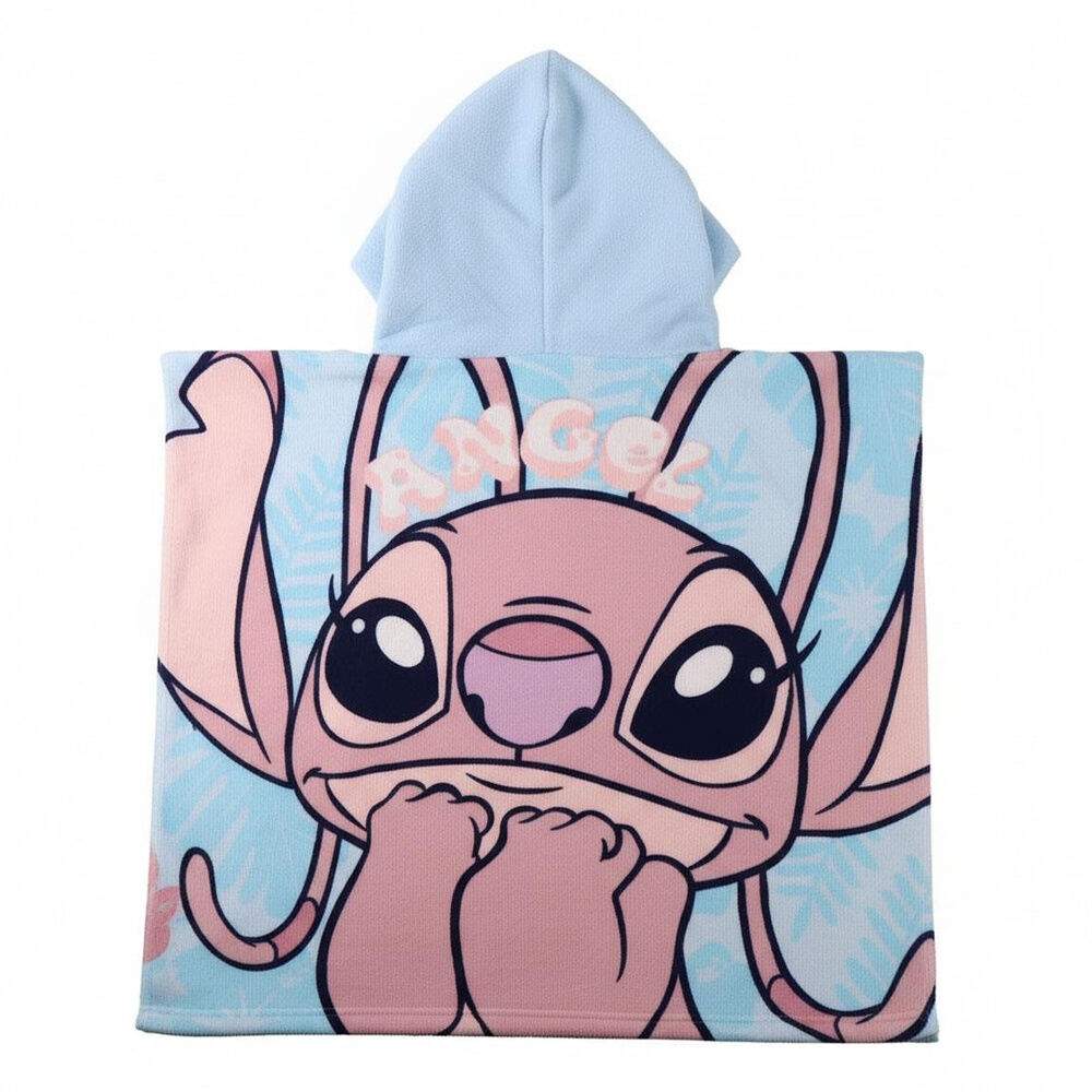 Disney Stitch mikrofiber poncho strandhåndklæde