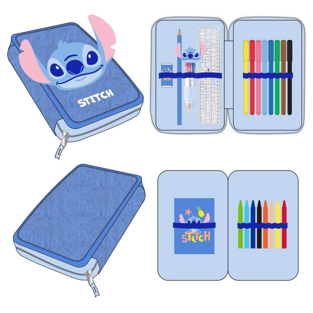 Disney Stitch dubbelpennfodral | Hem & Hobby | Pryloteket