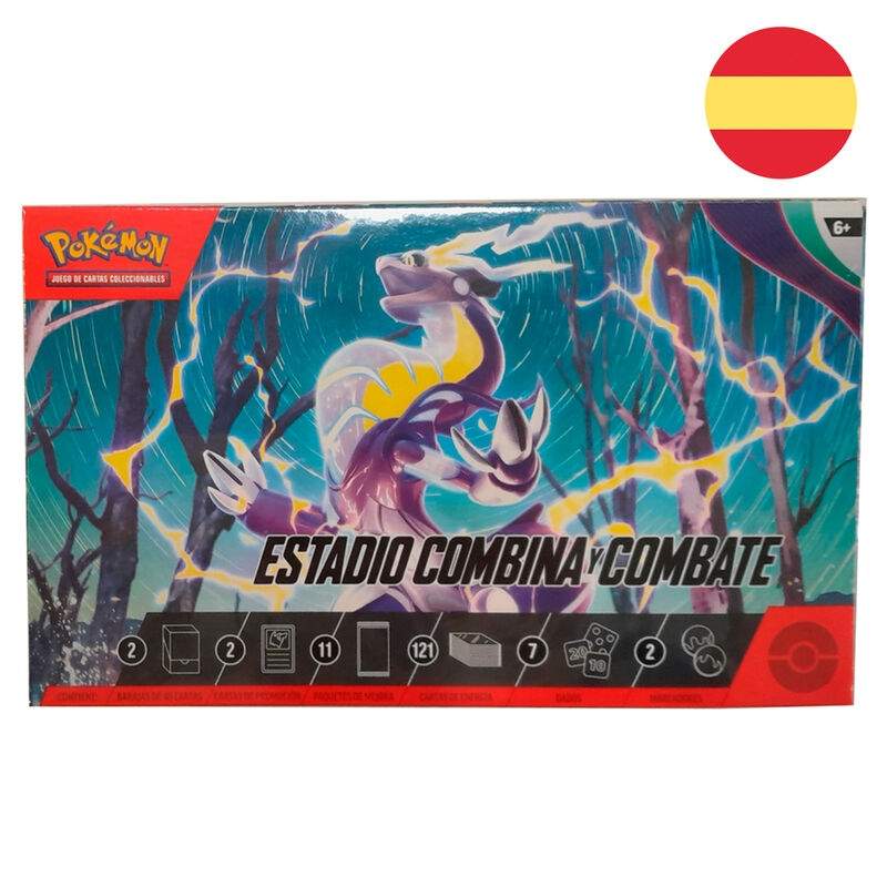 Espanjalainen Pokémon Combine and Combat Stadium -keräilykorttipelilaatikko