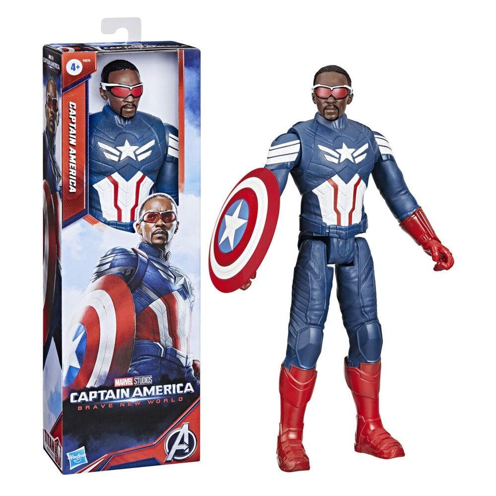 Marvel Avengers Titan Hero Kapteeni Amerikka -figuuri 30 cm