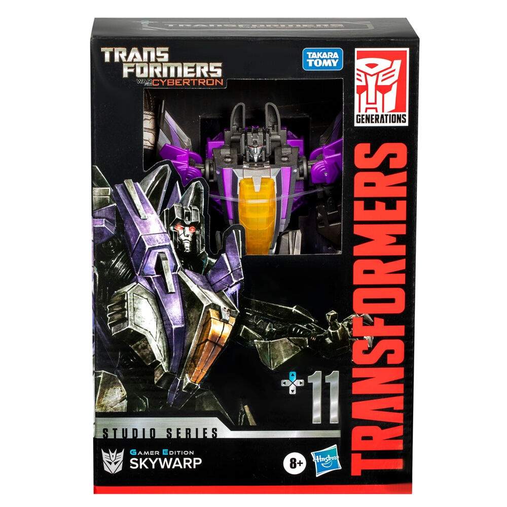 Transformers Cybertron Studio Series Gamer Edition Skywarp figur 16,5 cm