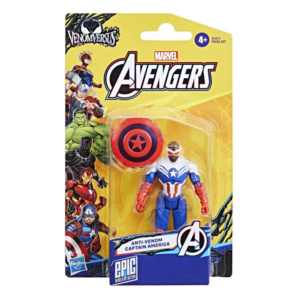 Marvel Avengers Anti-Venom Kapteeni Amerikka -figuuri 10 cm