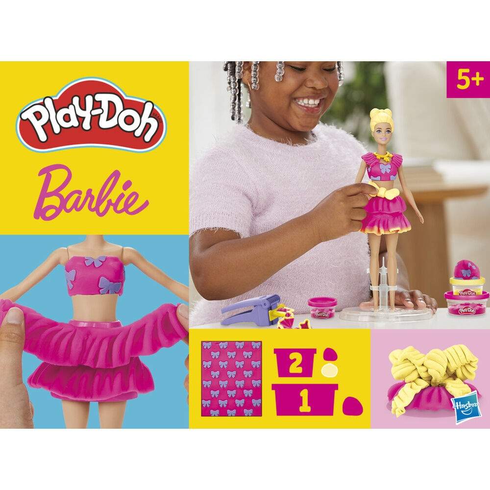 Play-Doh Barbie -muovirypyt ja -rusetit