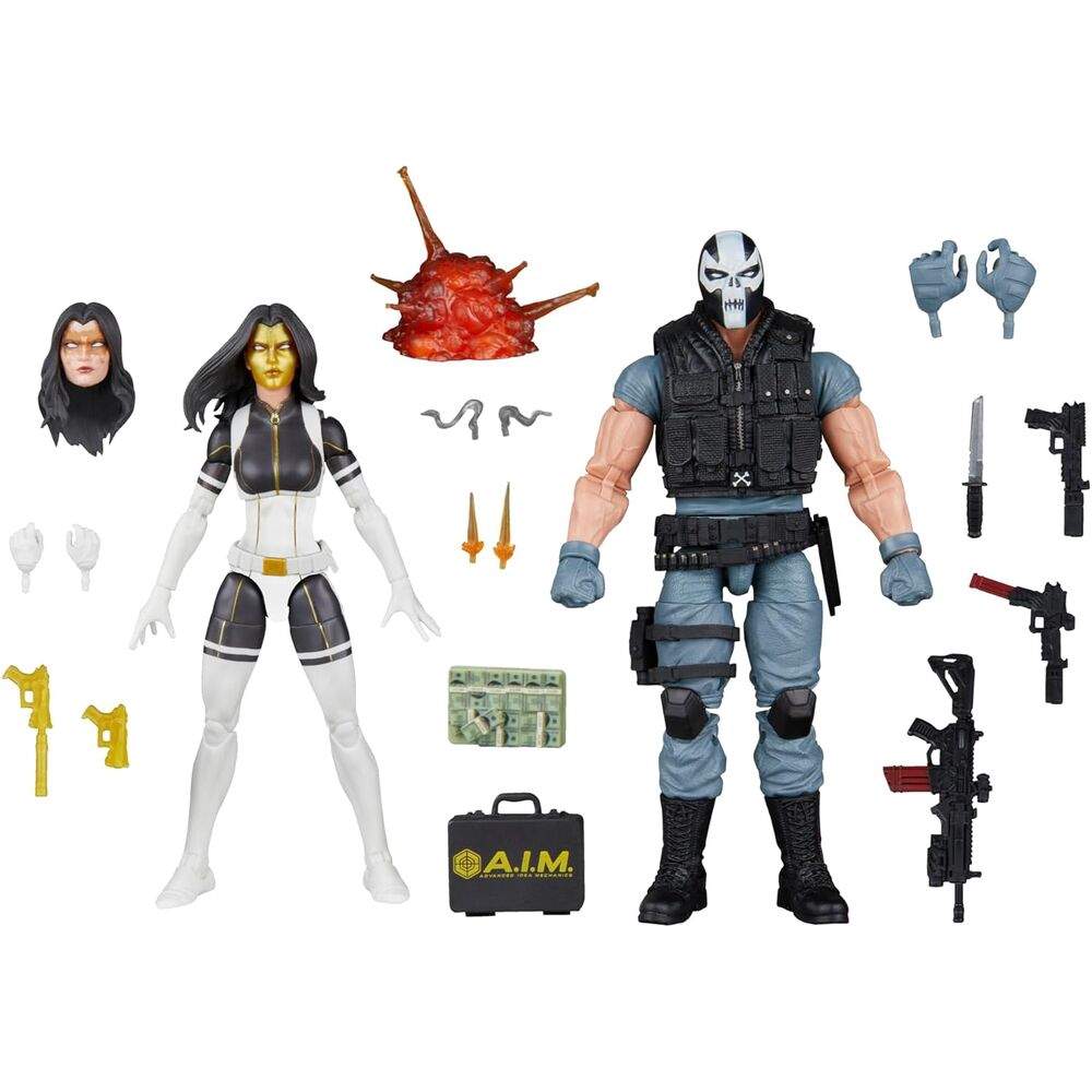 Marvel Legends Series Super Villains Madame Masque & Crossbones-pakke med 2 figurer, 15 cm