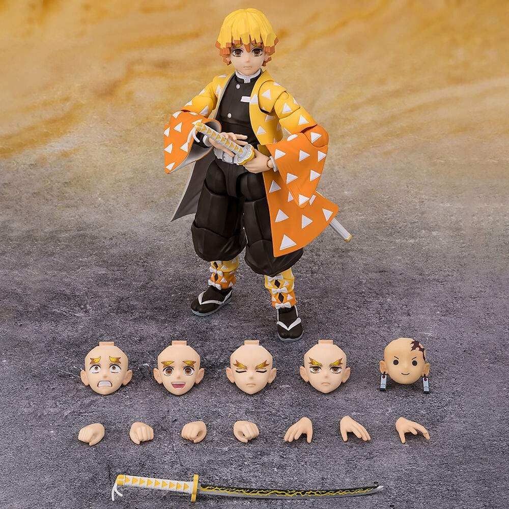 Demon Slayer Kimetsu ei Yaiba Zenitsu Agatsuma S.H. Figuart figuuri 14cm