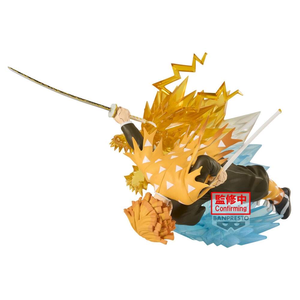 Demon Slayer Kimetsu no Yaiba Vibrationsstjerner Zenitsu Agatsuma figur 12 cm