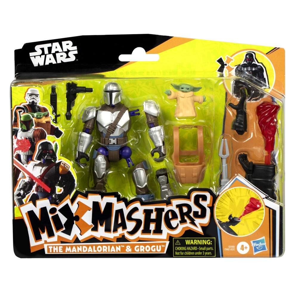 Star Wars Mix Mashers -hahmo Mandalorialainen ja Grogu Deluxe 12 cm