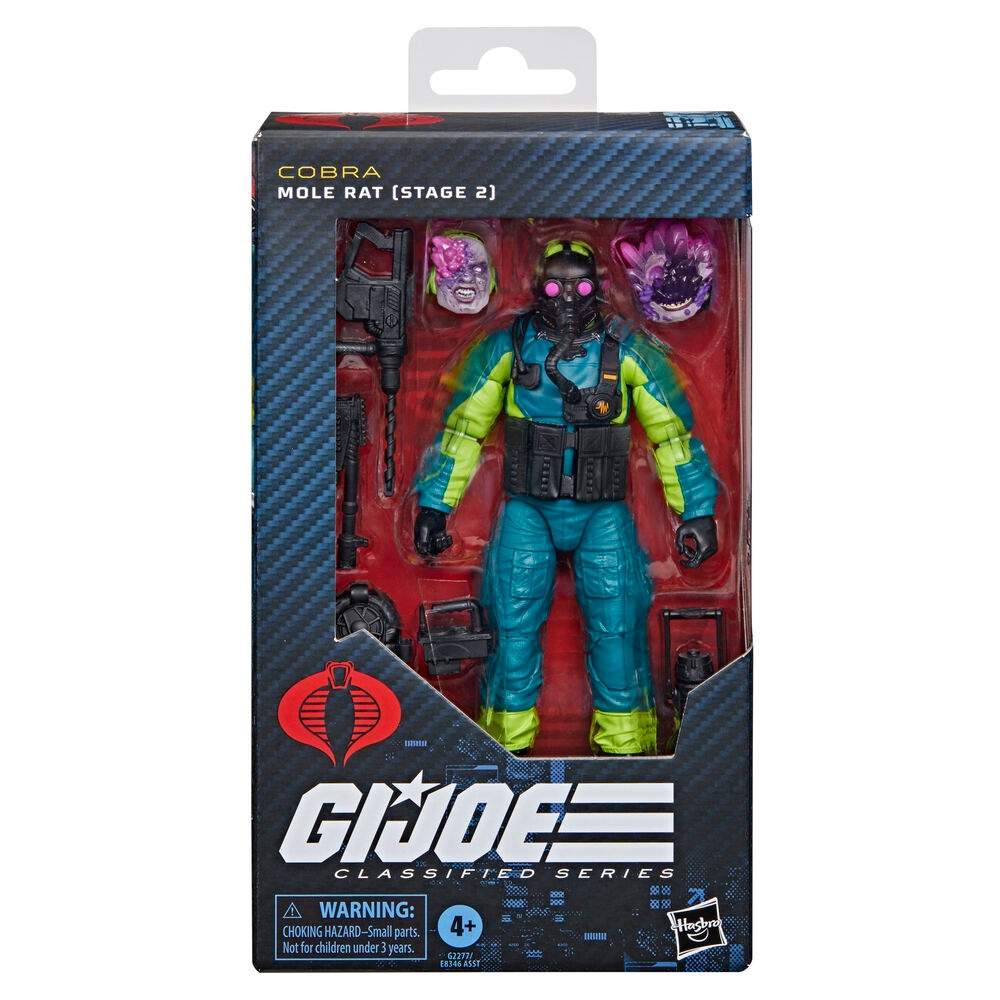 G.I. Joe Classified Series Cobra Mole Rat -hahmo, vaihe 2, 15 cm