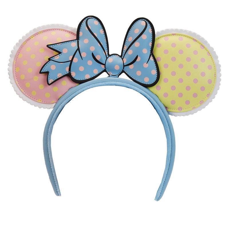 Loungefly Disney Minnie Mouse pastelfarvet polkaprikket ørepandebånd
