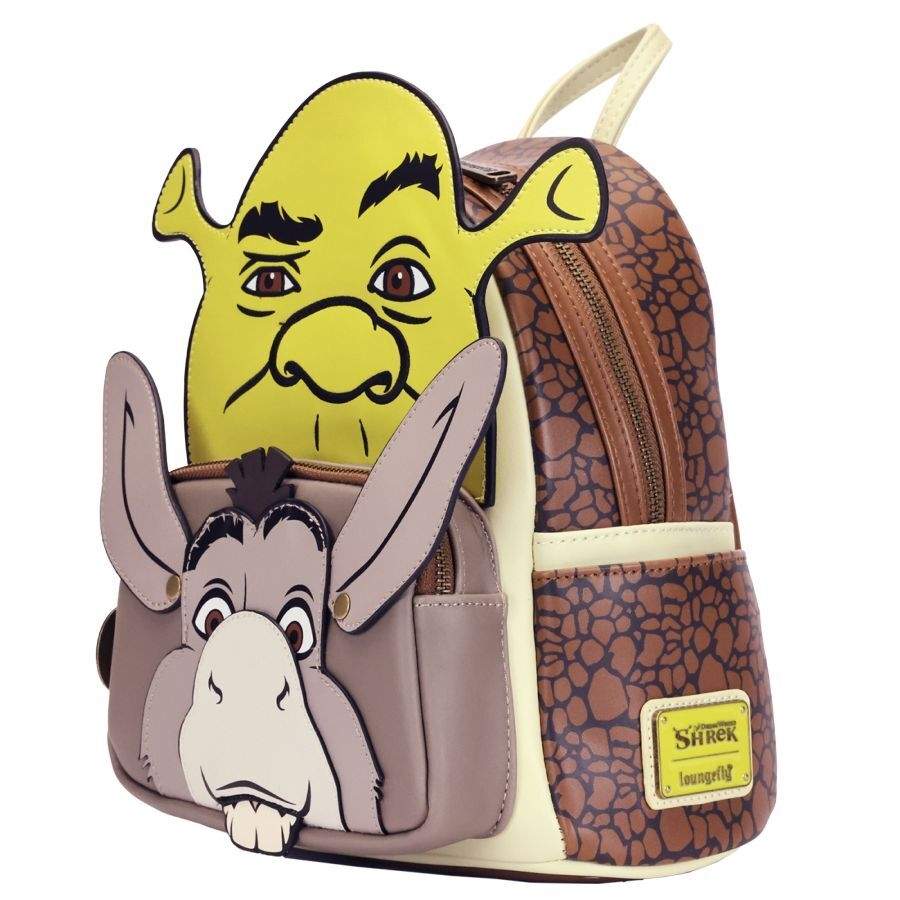 Loungefly Shrek - Shrek & Donkey rygsæk 31cm