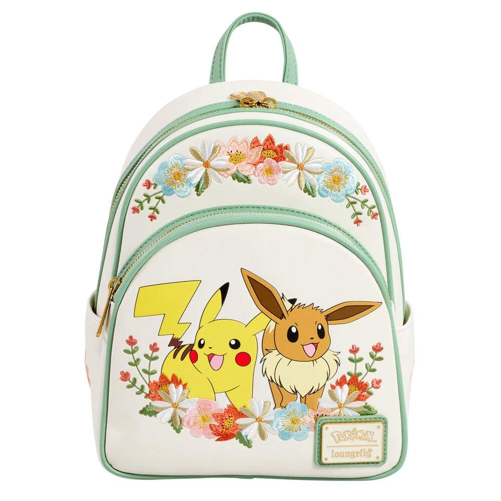 Loungefly Pokemon Pikachu & Eevee Blomsterrygsæk